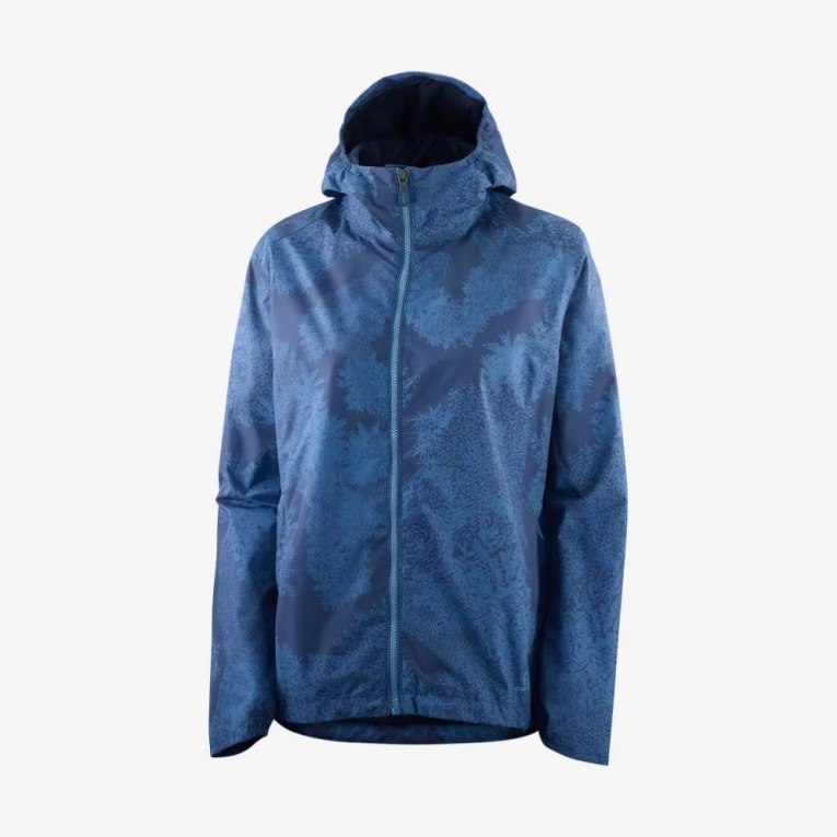 Navy Salomon Comet Wp Jkt W Women's Shell Jackets | IE UX7916